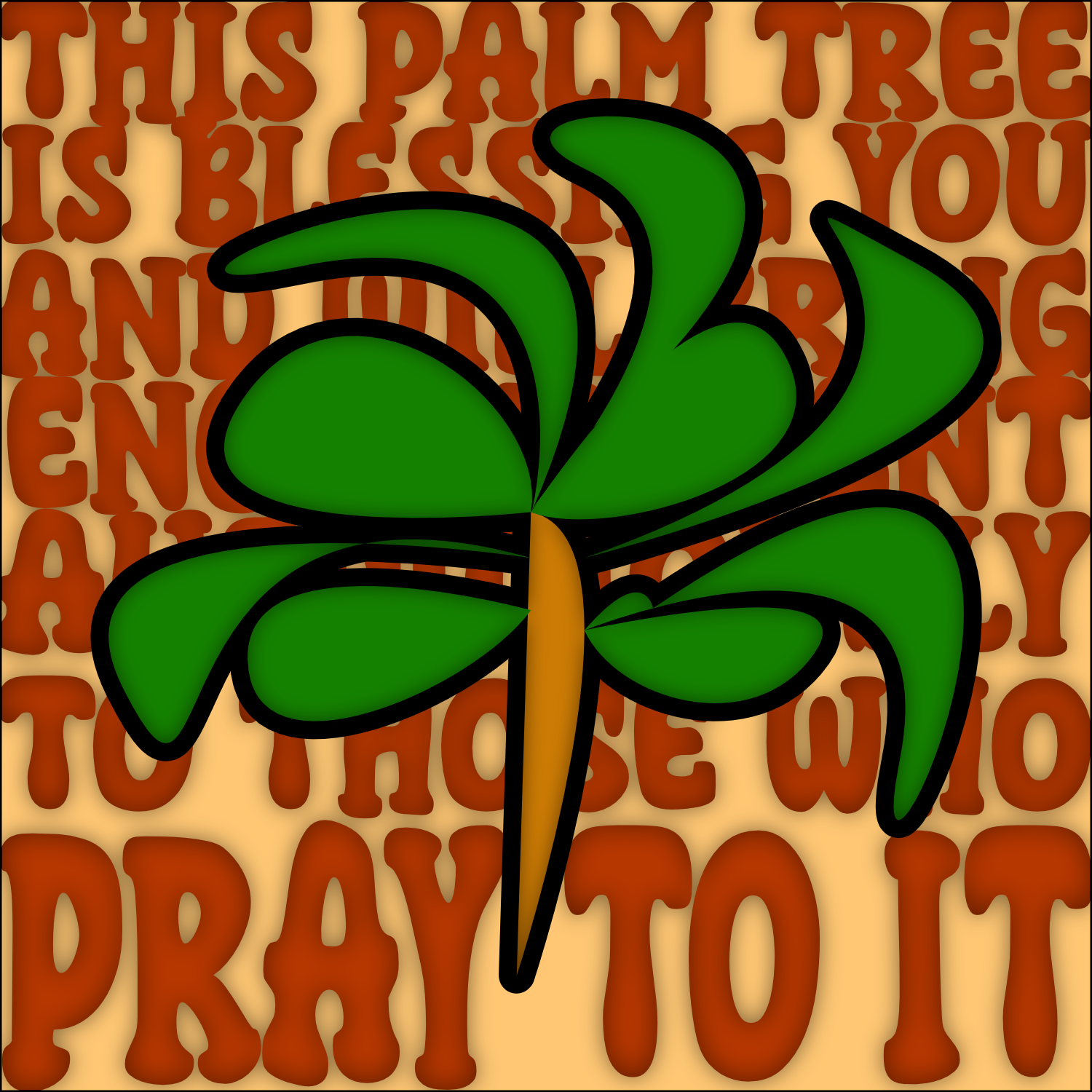 Lucky Palm Tree Card