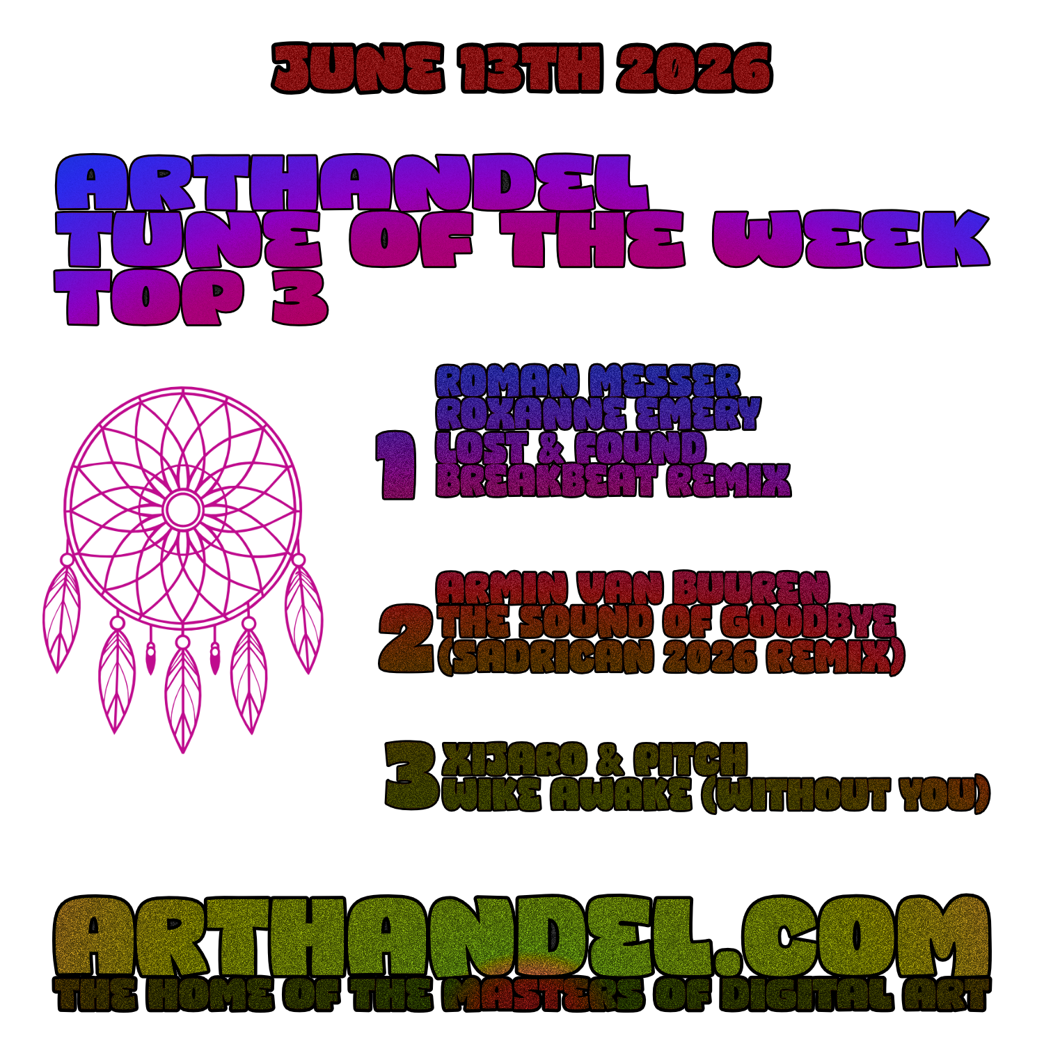 Tune of the Week Trance Radio ArtHandel
